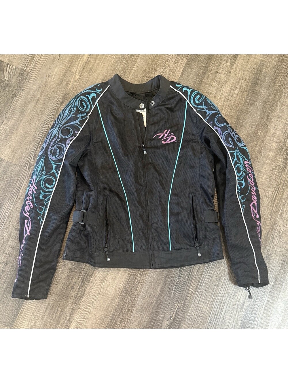 Harley-Davidson Women's S Riding Gear Tribal Mesh Motorcycle Jacket Lightweight